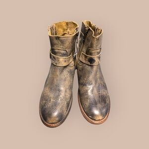 Bed|Stu double zipper Ankle Boots hand made, size 6 1/2-7 see sizing notes